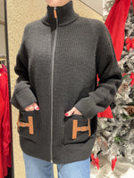 Cardigan con applicazione