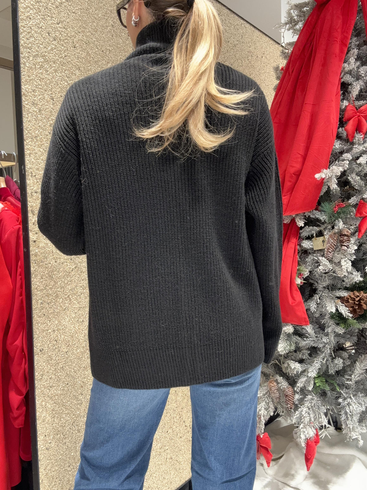 Cardigan con applicazione