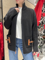 Cardigan con applicazione